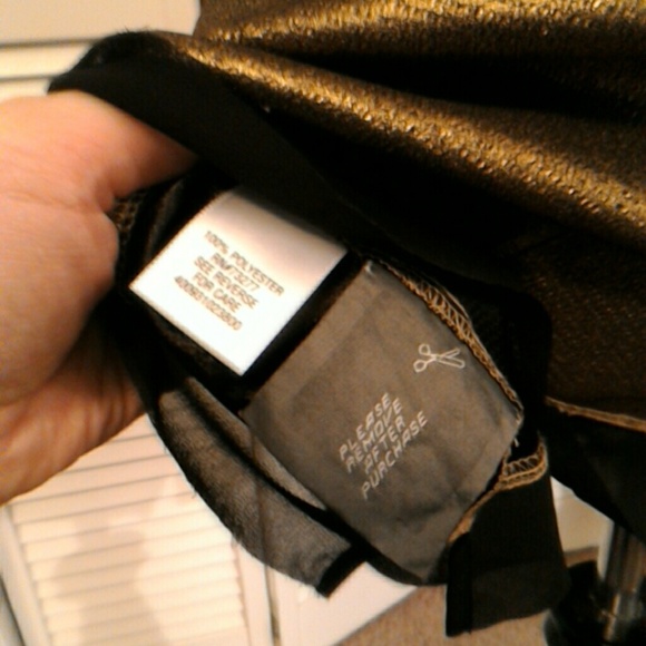 Vera Wang SIMPLY VERA Metallic/Mesh Belt Tunic Top - Picture 7 of 7